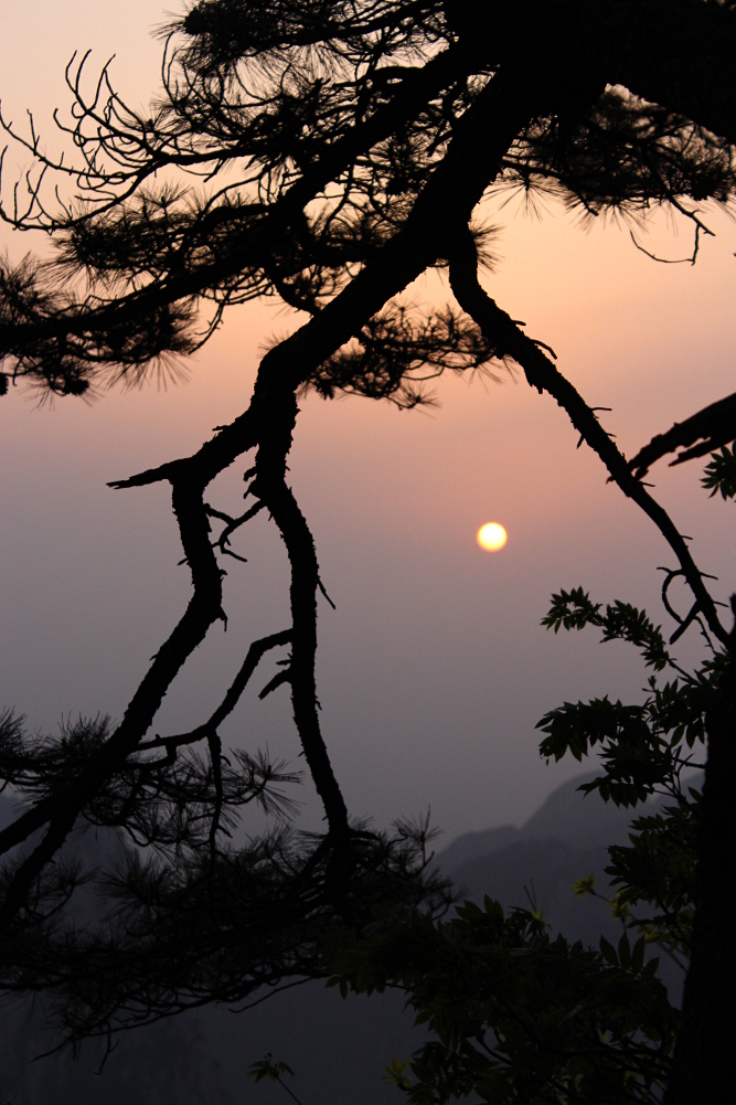 Sonnenaufgang auf dem Huangshan